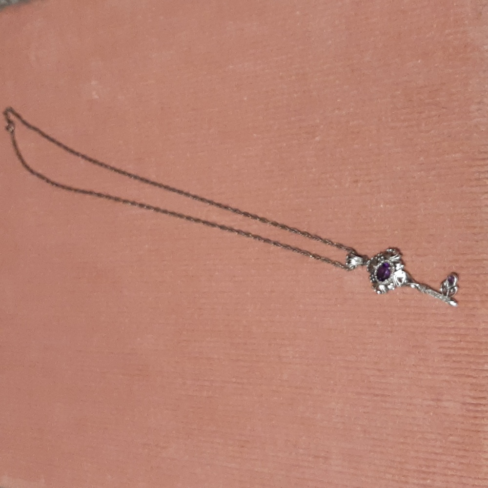 Littman Jewelers amethyst key necklace